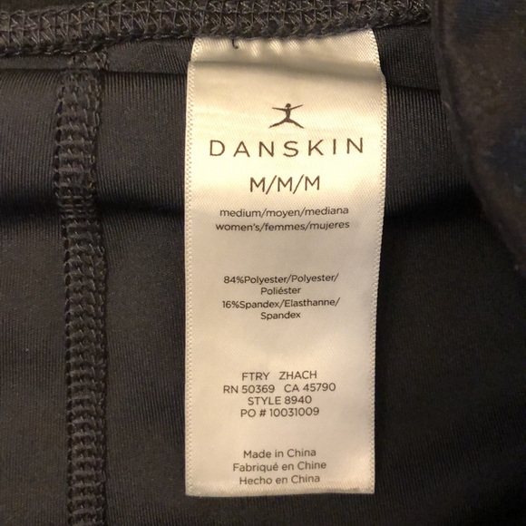 Danskin Size M/M/M leggings Yoga Dance Workout Outdoors pants gray camouflage - Picture 4 of 10